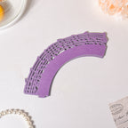Purple Musical Notes Lace Cupcake Wrapper Set of 20 Nestasia