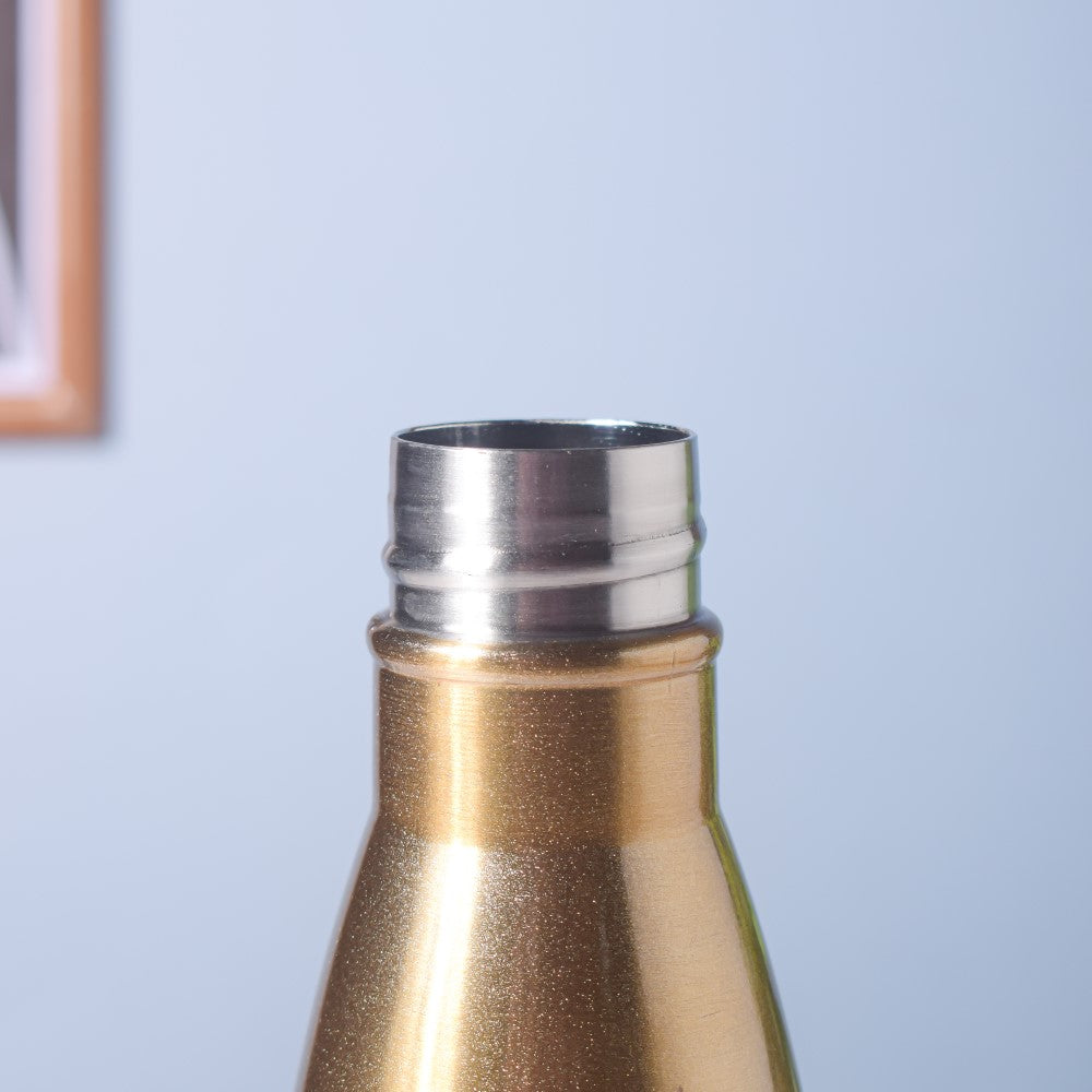 Stainless Steel Water Bottle Gold 500ml Nestasia