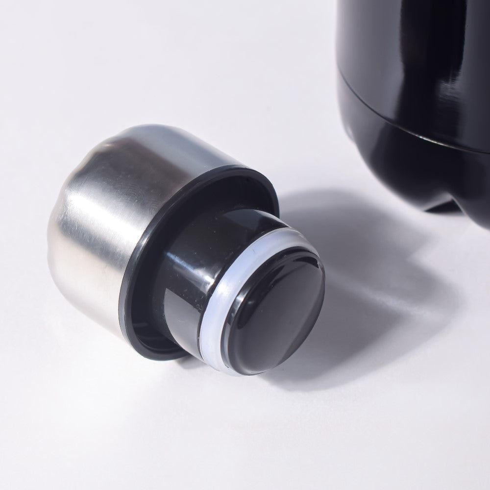 Stainless Steel Water Bottle Black 750ml Nestasia