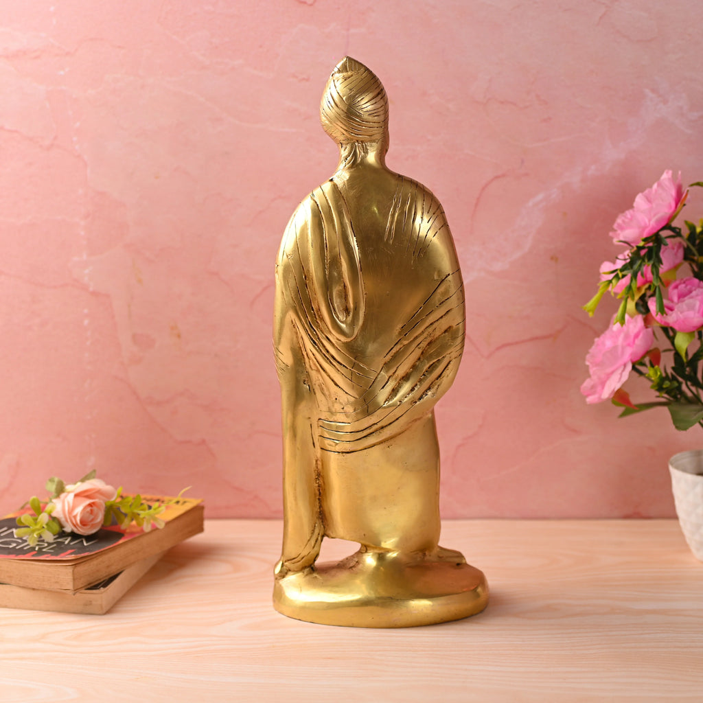 Brass Standing Swami Vivekananda Statue (16.5 Inch) Vedansh Craft