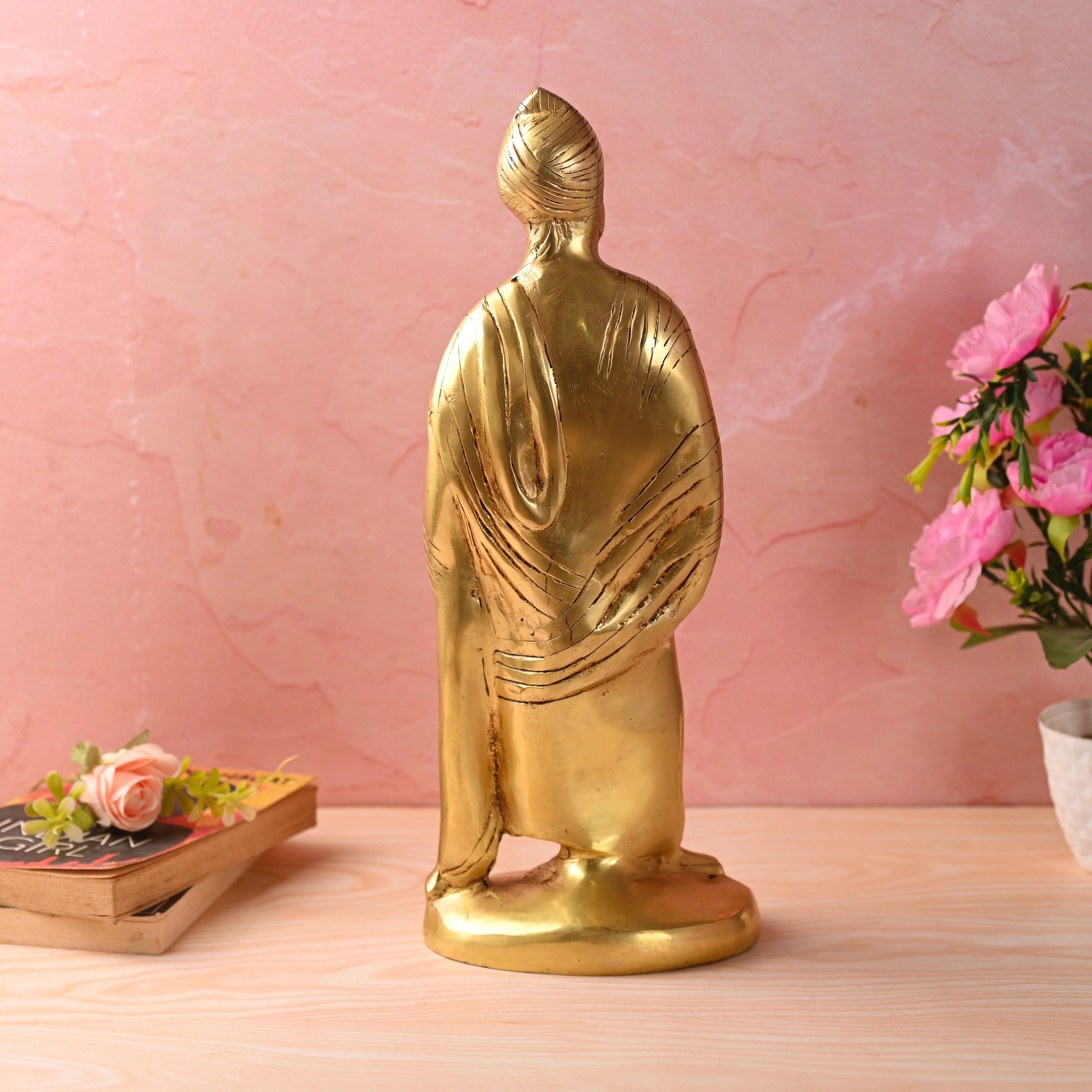Brass Standing Swami Vivekananda Statue (16.5 Inch) Vedansh Craft