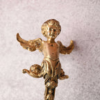 Brass Baby With Wings Door Handle (12.5 Inch) Vedansh Craft