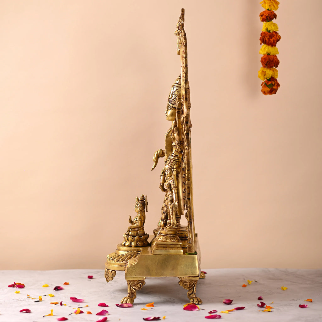 Brass Frame Tirupati Balaji/Venkateshwar Idol (23 Inch) Vedansh Craft