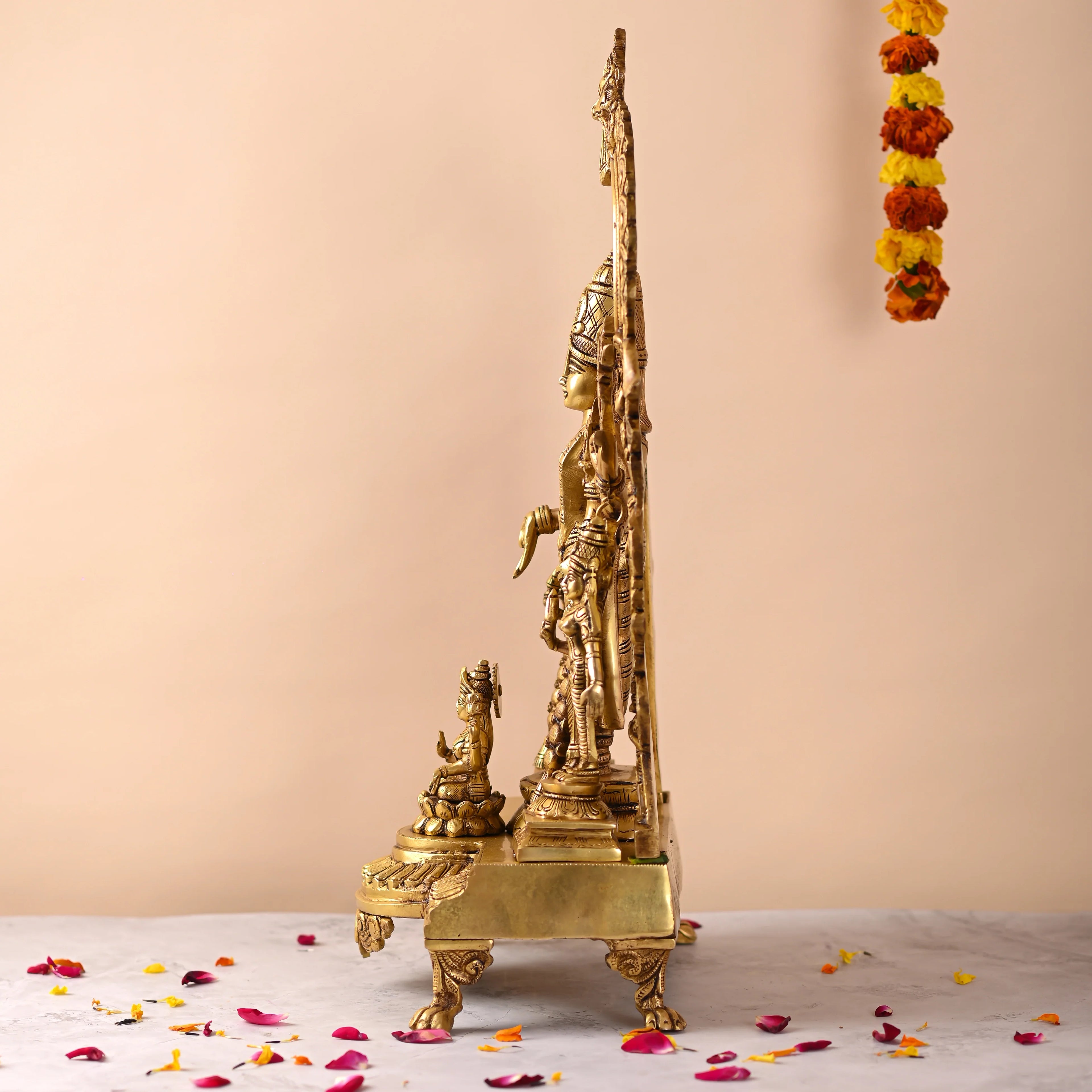 Brass Frame Tirupati Balaji/Venkateshwar Idol (23 Inch) Vedansh Craft