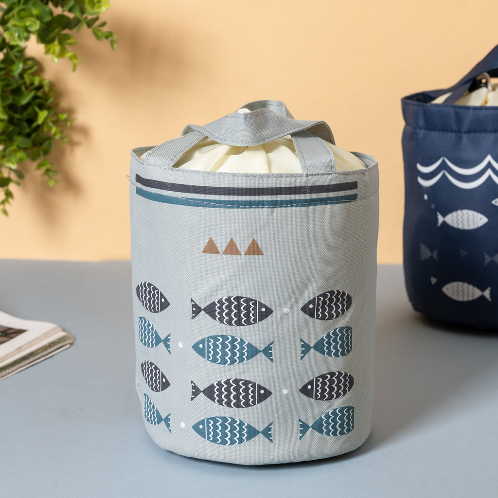 Fish Print Lunch Bag Nestasia
