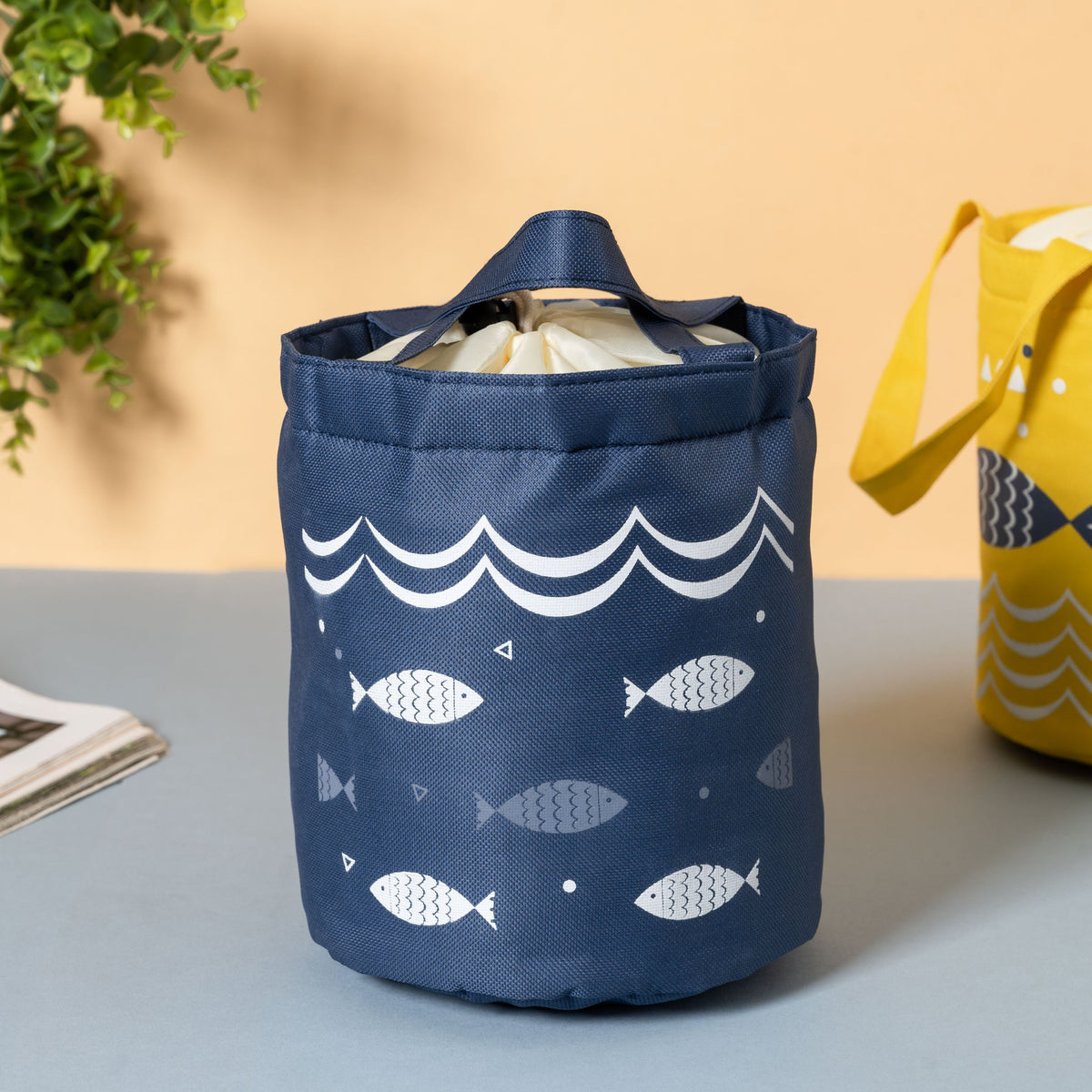 Fish Print Lunch Bag Nestasia