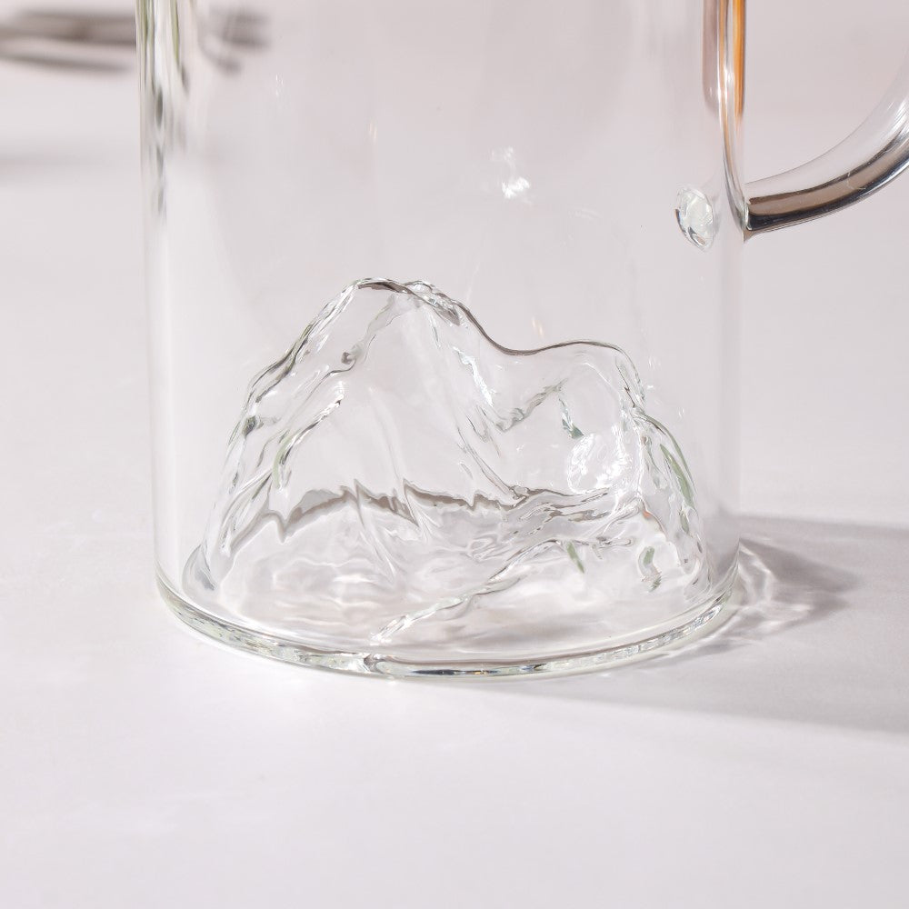 Sleek Glass Iceberg Mug Large 300ml Nestasia