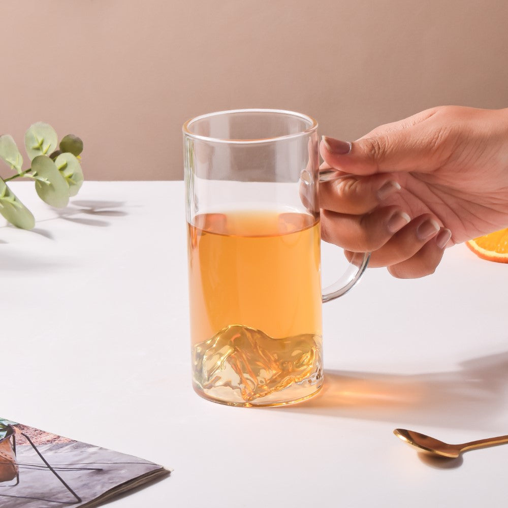 Sleek Glass Iceberg Mug Large 300ml Nestasia