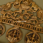 Brass Ashtalakshmi Wall Hanging (14.5 Inch) Vedansh Craft