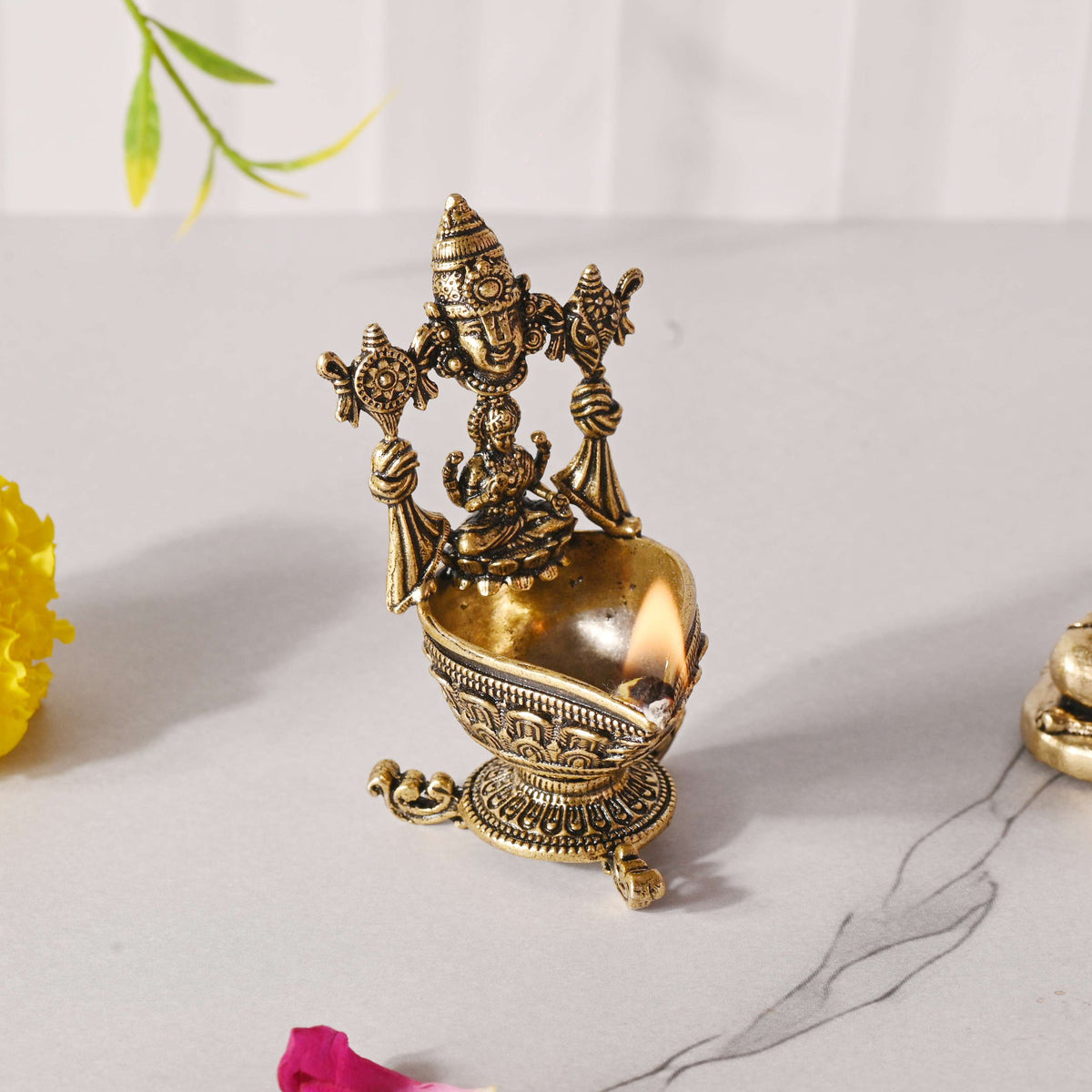 Brass Balaji Lakshmi Lightweight Diya Vedansh Craft