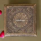 Brass Pooja Chowki (6 Inch) Vedansh Craft