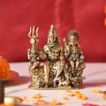 Brass Sitting Shiv Family Lightweight Idol Vedansh Craft