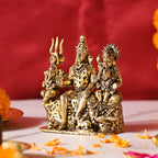 Brass Sitting Shiv Family Lightweight Idol Vedansh Craft