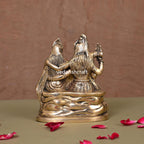 Brass Sitting Shiva Family Statue (6") Vedansh Craft