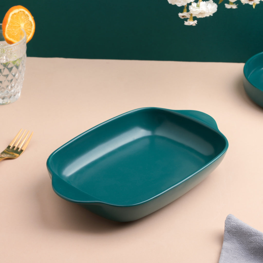 Teal Baking Pan with Handle Nestasia