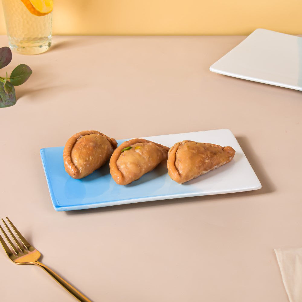 Ombre Ceramic Platter Blue Small 8 Inch Nestasia