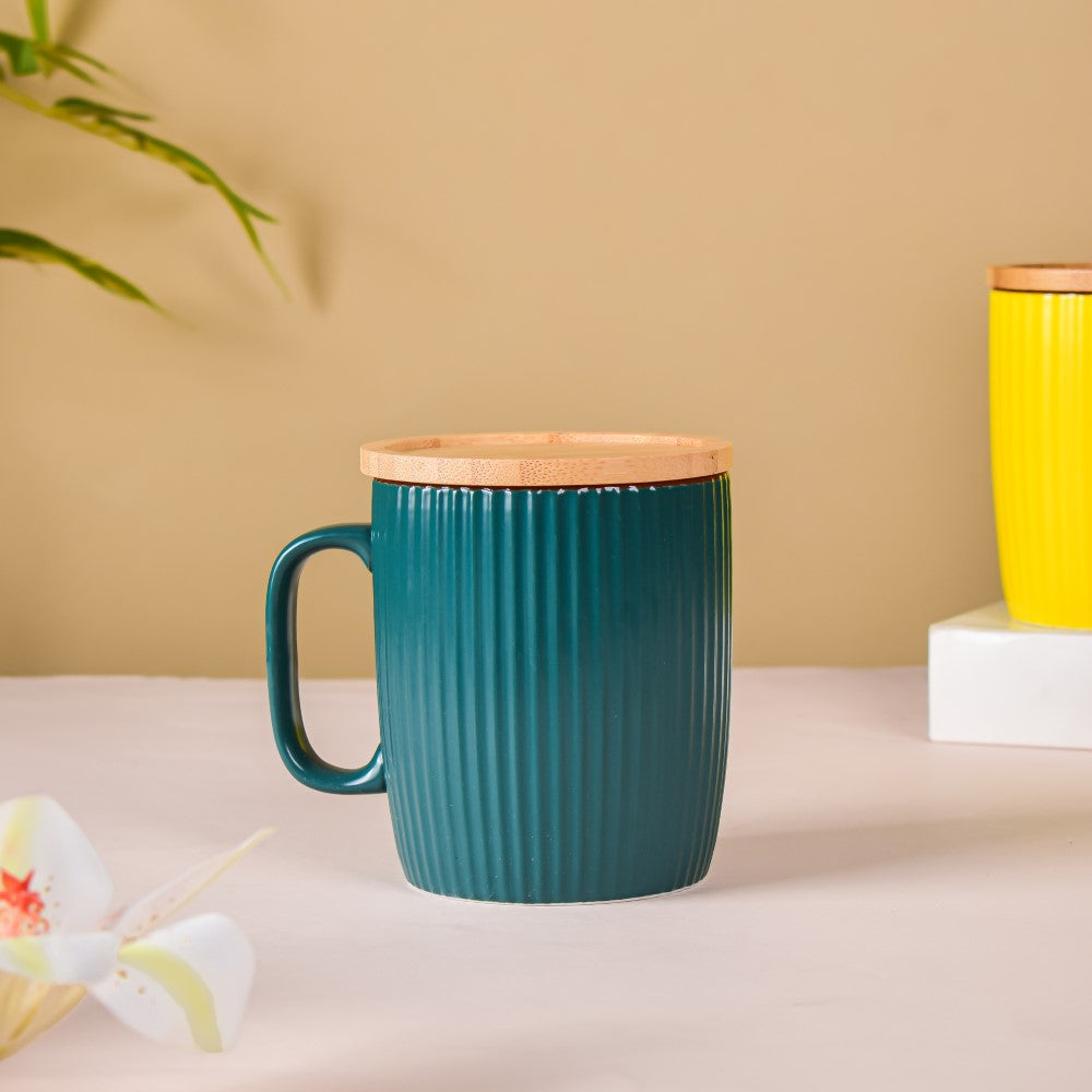 Vibrant Ceramic Mugs Gift Hamper Set Of 5 Nestasia