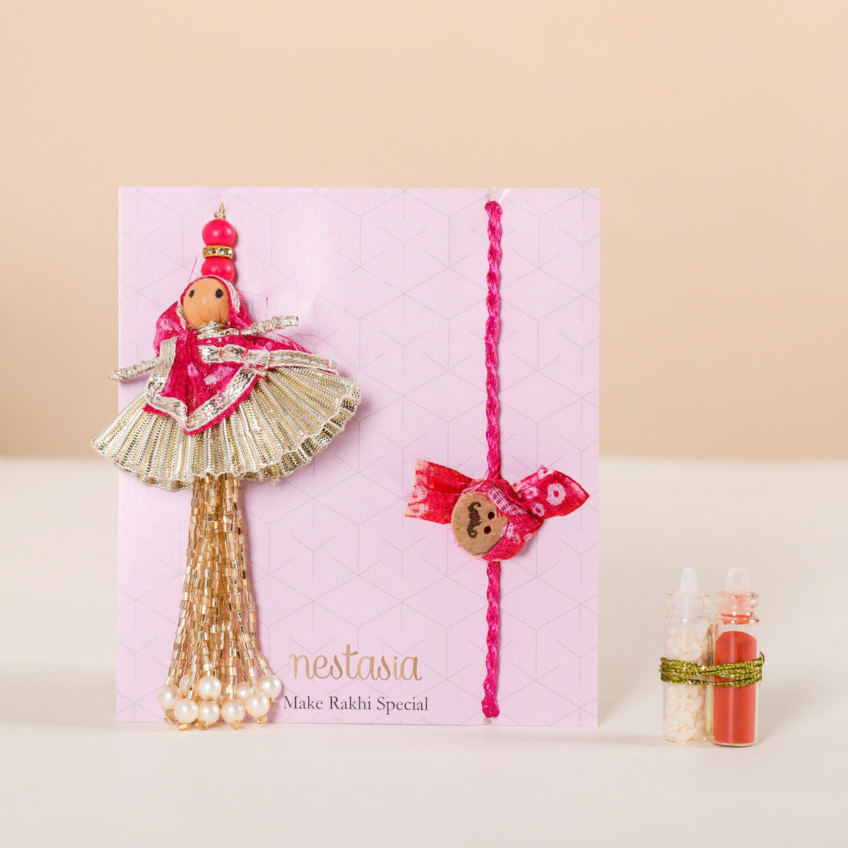 Rakhi With Platter Celebrations Hamper Set Of 4 Nestasia