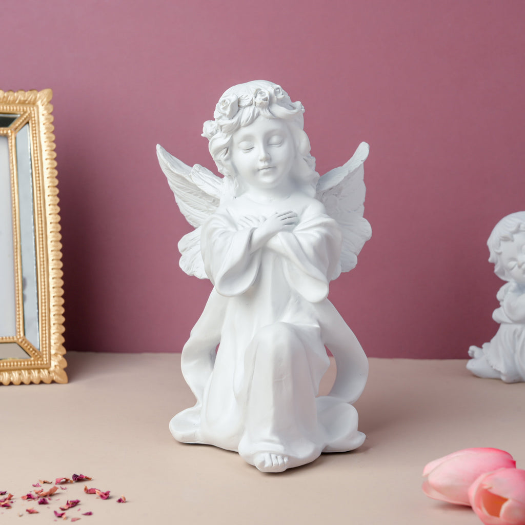 Angel Statue On One Knee Nestasia