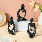 Black Sitting Showpiece Nestasia