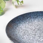 Pebble Glazed Dessert Plate Blue Grey 6 Inch Nestasia