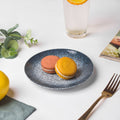 Pebble Glazed Dessert Plate Blue Grey 6 Inch Nestasia