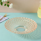 Amber Glass Decorative Fruit Bowl Nestasia