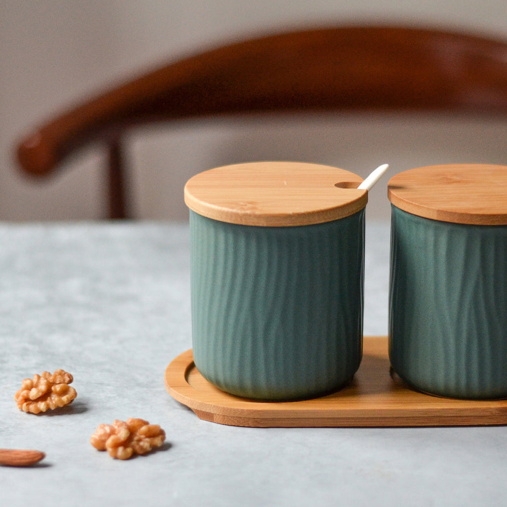 Green Spice Jar Set Nestasia