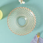 Amber Glass Decorative Fruit Bowl Nestasia