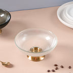 Ribbed Glass Decorative Bowl Nestasia