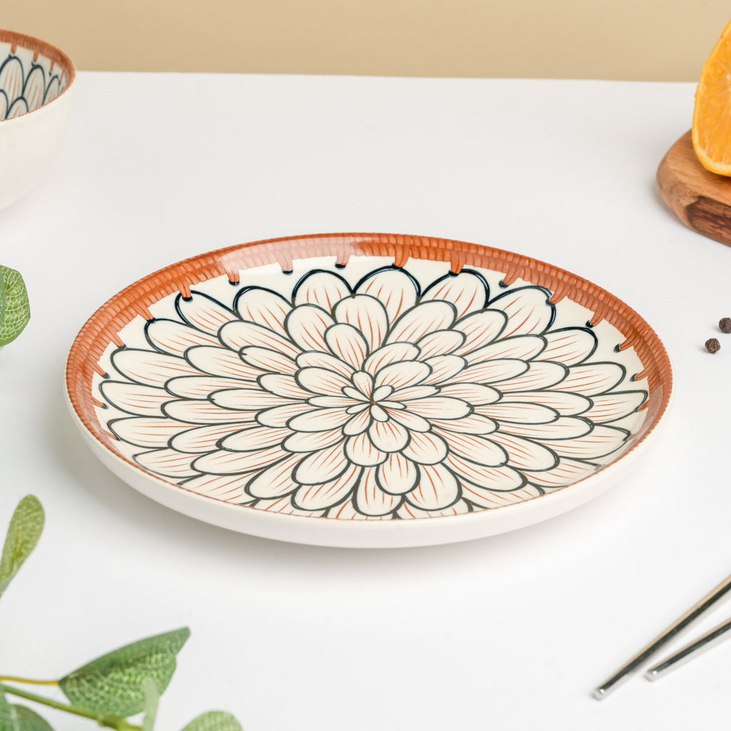 Abloom Ceramic Snack Plate 7.5 Inch Nestasia