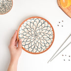 Abloom Ceramic Snack Plate 7.5 Inch Nestasia