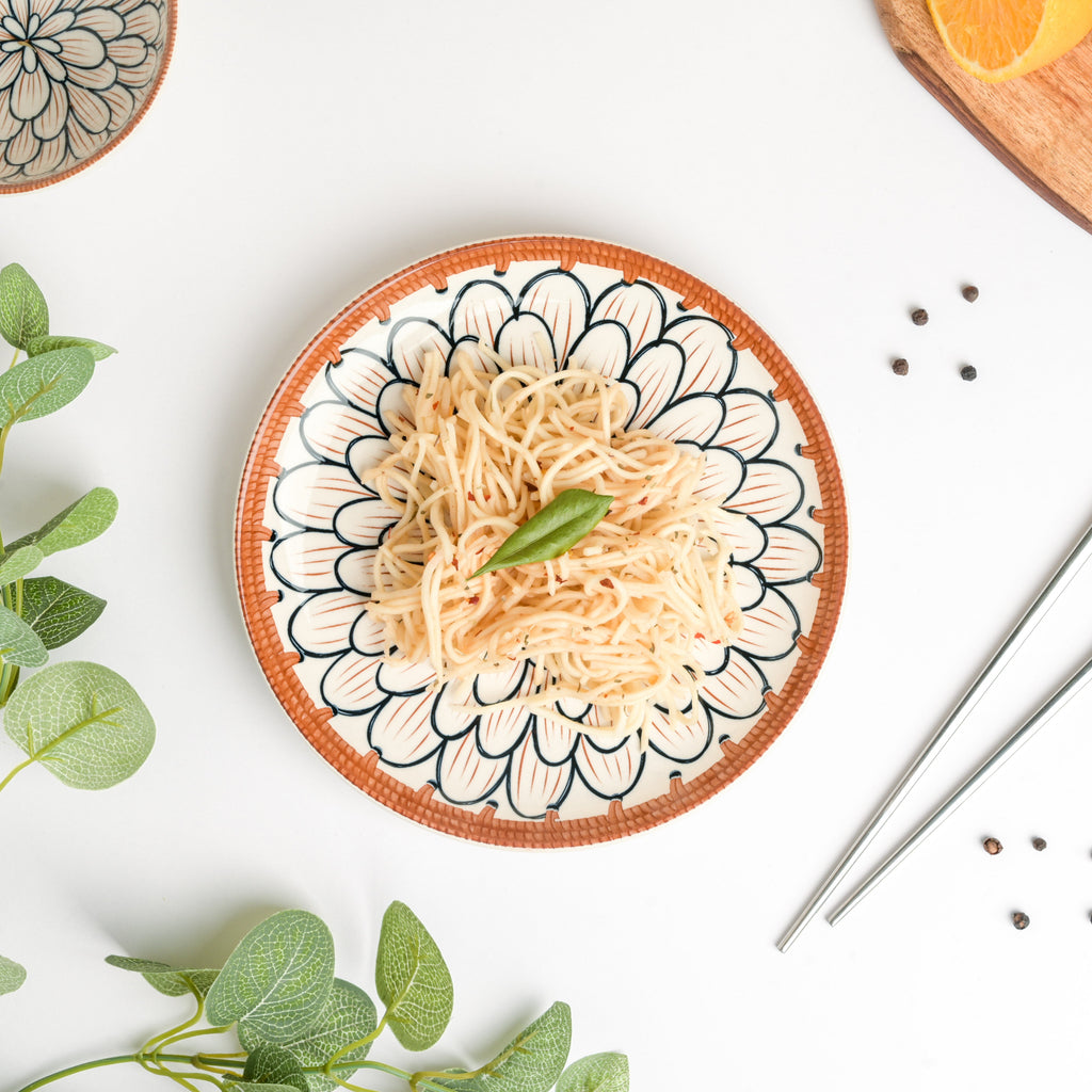 Abloom Ceramic Snack Plate 7.5 Inch Nestasia