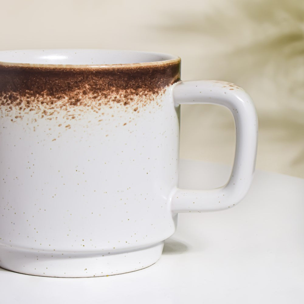 Cavern Clay Mug With Lid White 250 ml Nestasia