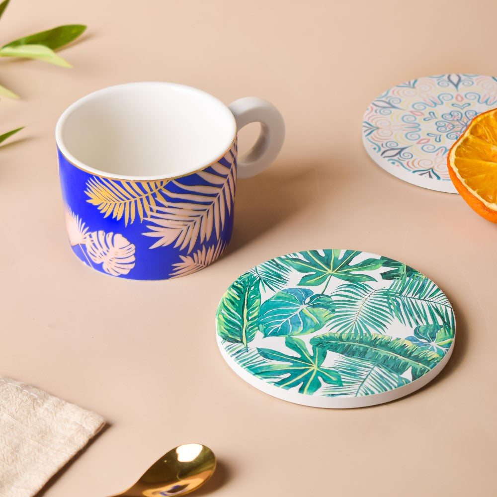 Havanna Ceramic Cup With Coaster 200 ml Nestasia