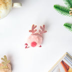 Fluffy Reindeer Hairpin Baby Pink Nestasia