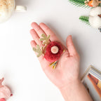 Fluffy Reindeer Hairpin Red Nestasia