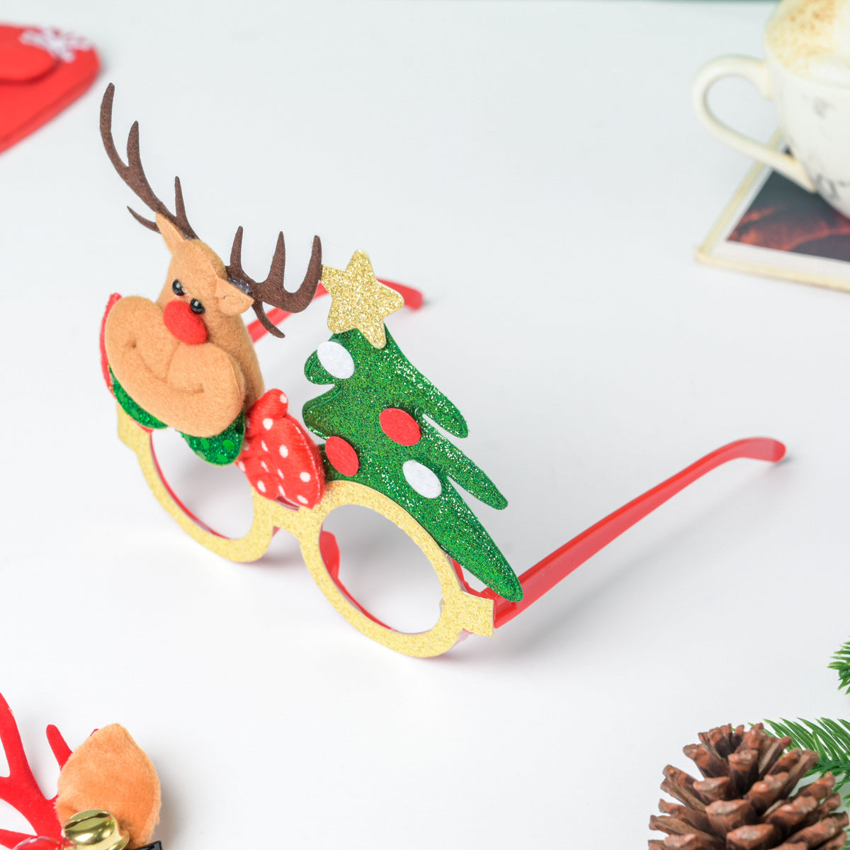 Christmas Tree And Moose Party Eye Frame Nestasia