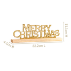 Engraved Merry Christmas Decor Showpiece Gold Nestasia