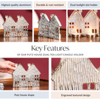 Row Houses Tea Light Candle Holder Nestasia