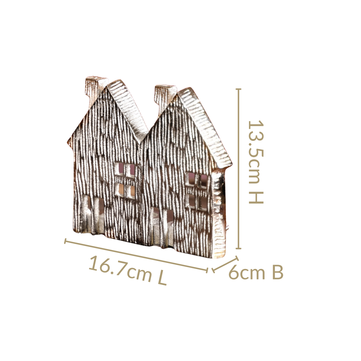 Row Houses Tea Light Candle Holder Nestasia
