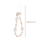 Pearly White Blossoms Phone Lanyard Nestasia