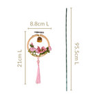 DIY Floral Swinging Car Ornament Pink Nestasia