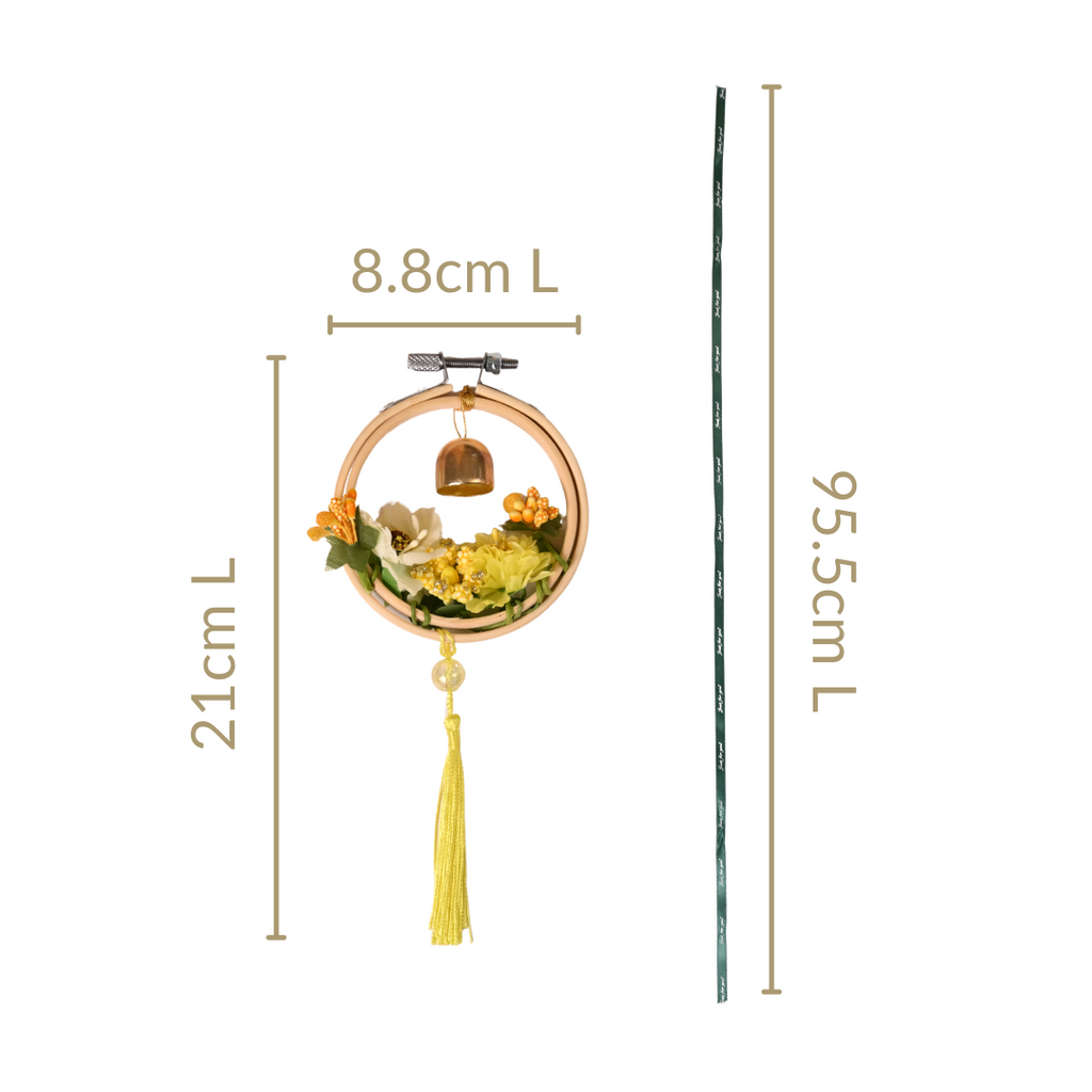 DIY Flower Car Charm For Rearview Mirror Nestasia