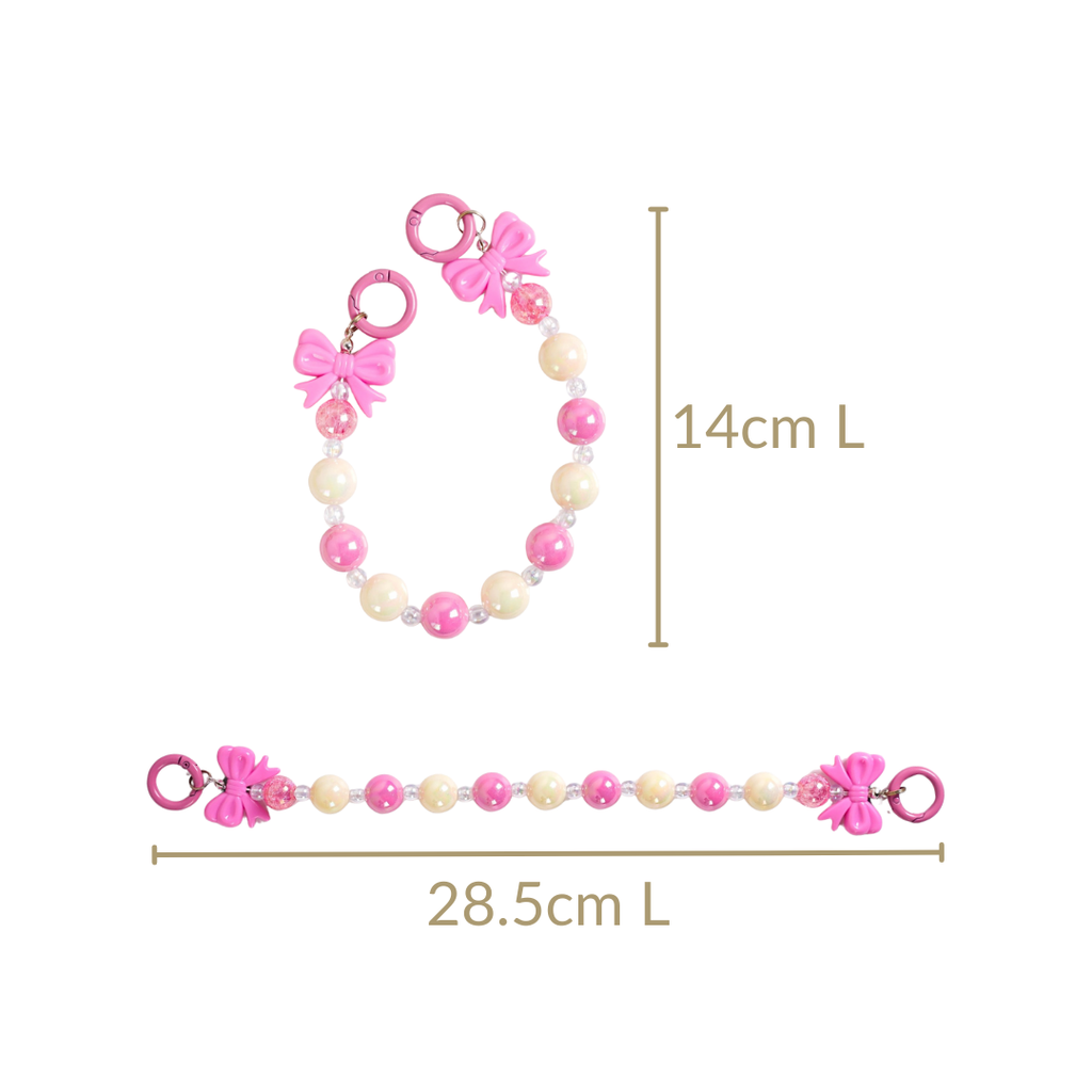 Blush Pink Bow Keychain Nestasia