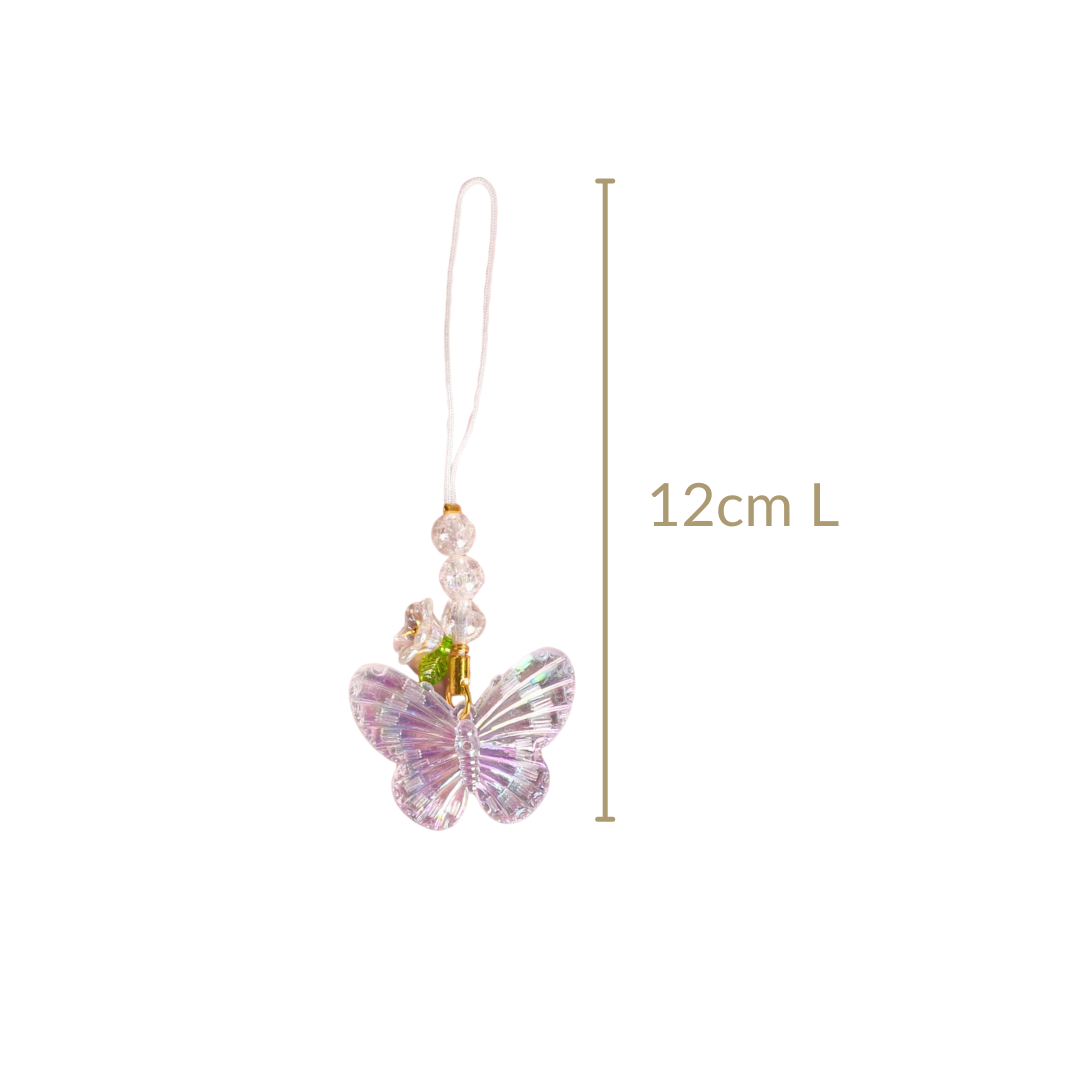 Flutter And Shine Butterfly Phone Charm Nestasia