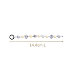 Marble Design Beaded Charms Keychain Nestasia