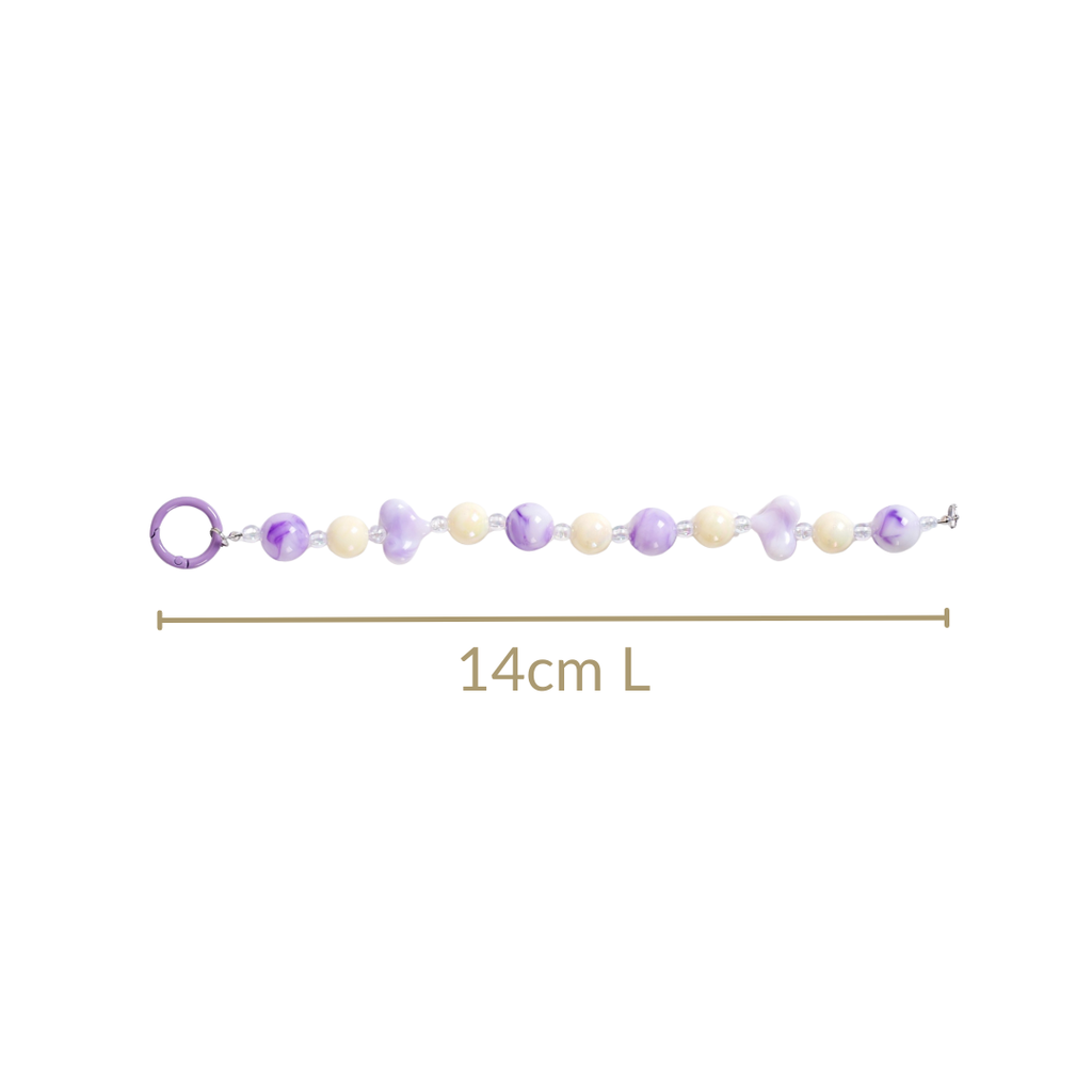 Lilac Love Charm Keychain Nestasia