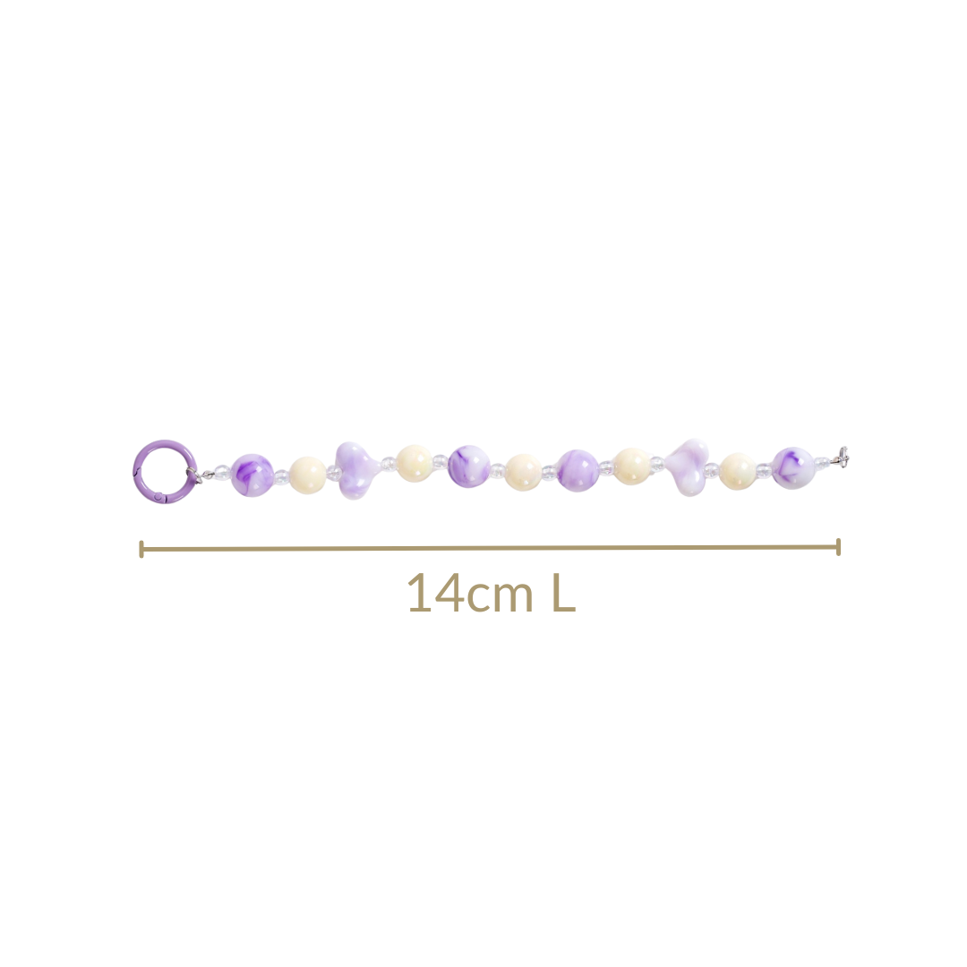 Lilac Love Charm Keychain Nestasia
