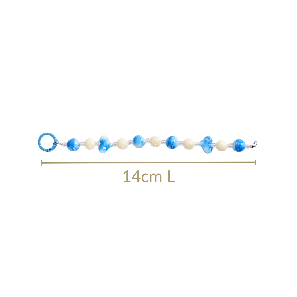 Aqua Amour Beaded Keychain Nestasia